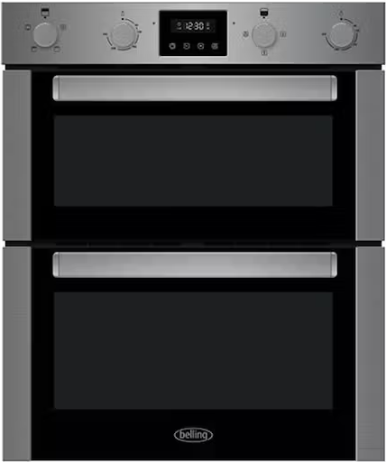 Belling S/Steel Built Under Counter Double Oven