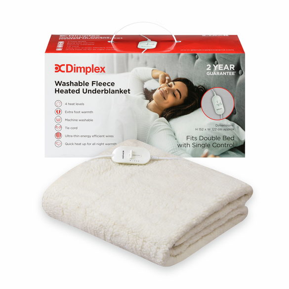 Dimplex Double Fleece Heated Electric Under Blanket