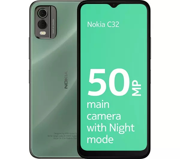 Nokia C32 SimFree SmartPhone | Autum Green