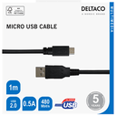 DeltaCo USB-A to Micro USB-B Lead