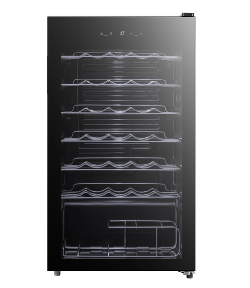 Belling Black / Glass Under Counter Wine Cooler