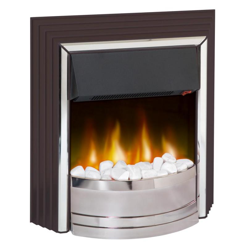 Dimplex Zamora Optiflame Inset Fire | Black/Chrome