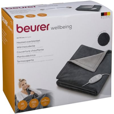 Beurer HD75 Fleece Heated Throw Blanket