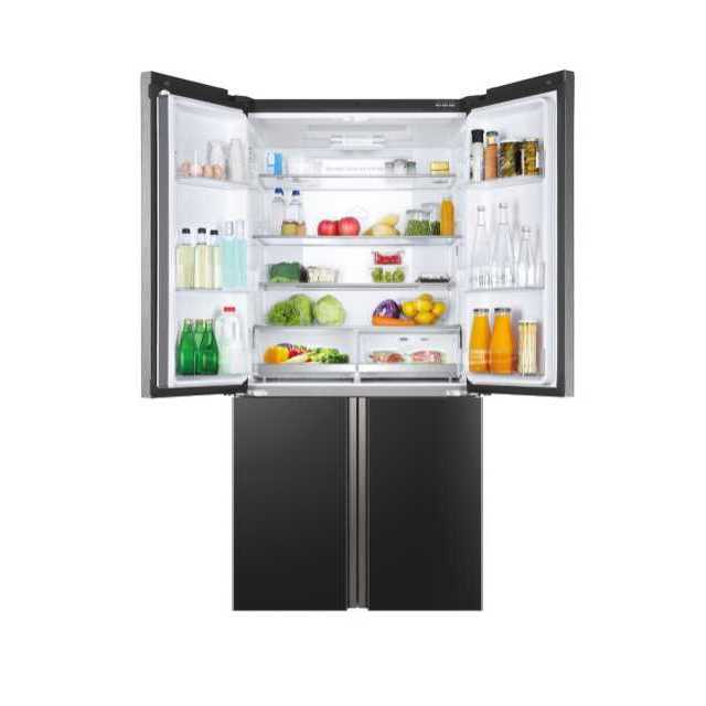 Haier Black Cube90 4-Door American Style Fridge Freezer | French Door