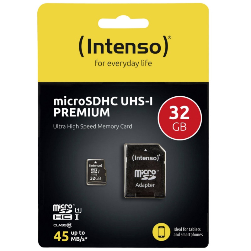 Intenso 32Gb MicroSD UHS-I Premium Memory Card