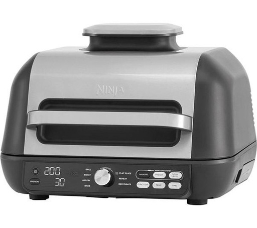 [AG651UK] Ninja Foodi Max Pro Health Grill & Air Fryer, Flat Plate | Black