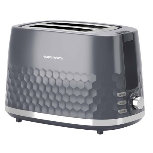 [220033] Morphy Richards Grey Hive 2 Slice Toaster