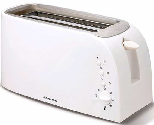 [980507] Morphy Richards Essentials 4 Slice Toaster | White