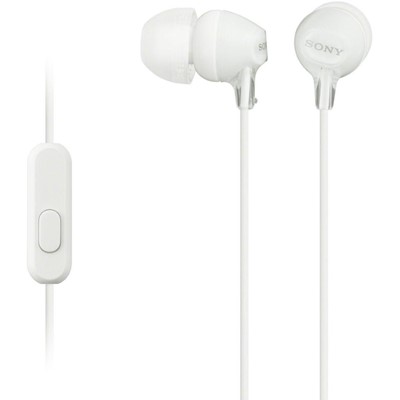 [MDREX15APWCE7] Sony Lightweight In-Ear Headphones c/w Microphone | White