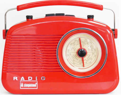 [BrightonRD] Steepletone Brighton Portable Retro Radio | Red