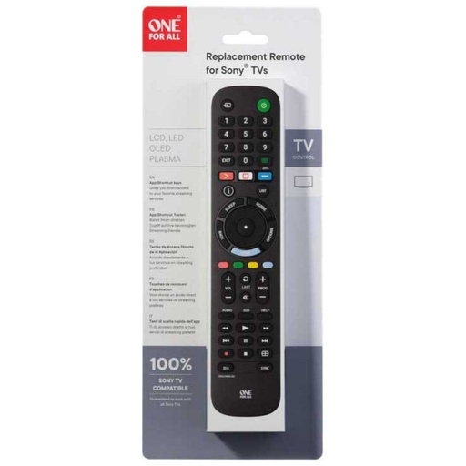 [URC4912] One For All Sony TV Remote Control | Smart Buttons