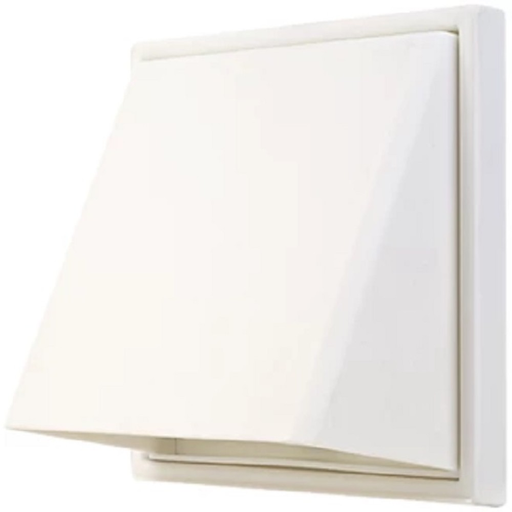 [VT161] External Single Flap Square Vent | White