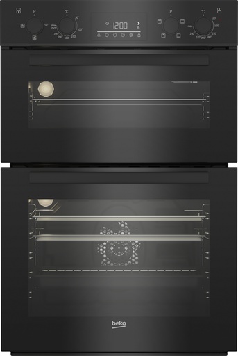 [BBDF22300B] Beko Black Built In Double Oven