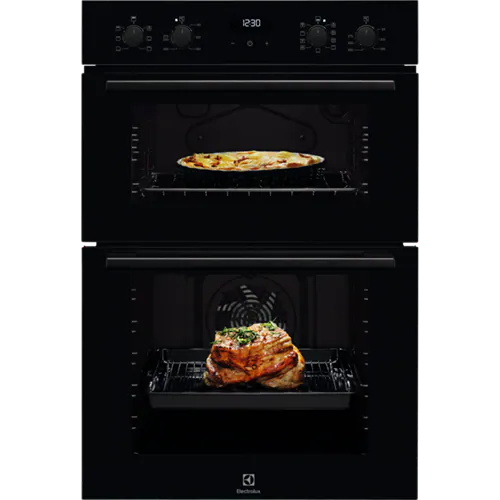 [KDFEC40K] Electrolux Black Built In Double Oven