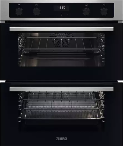 [ZPCNA4X1] Zanussi S/Steel Built Under Counter Double Oven