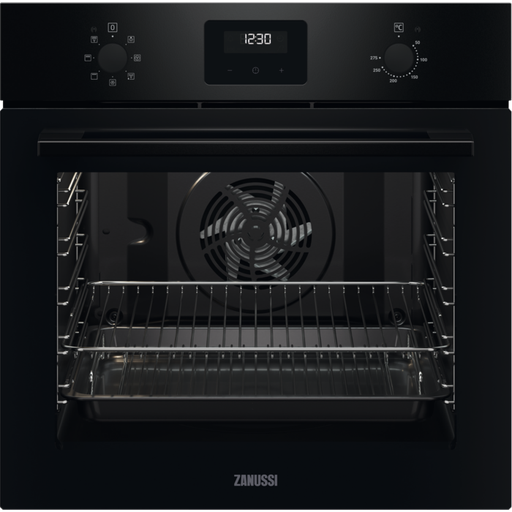 [ZOHNX3K1] Zanussi Black Multi Function Single Oven