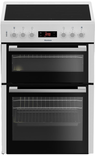 [HKN65W] Blomberg White 60cm Double Oven Ceramic cooker