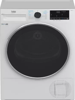 [B5T4923IW] Beko White 9kg Heat Pump Tumble Dryer c/w IronFinish