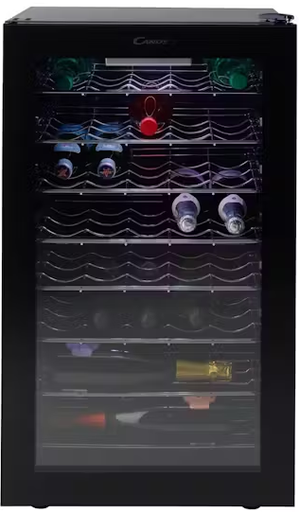 [CWC150UK/N] Candy Black / Glass Under Counter Wine Cooler