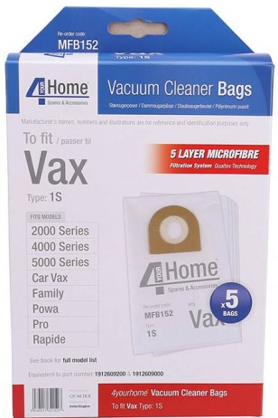 [MFB152] Qualtex 4Home Vax Microfibre Vacuum Bags