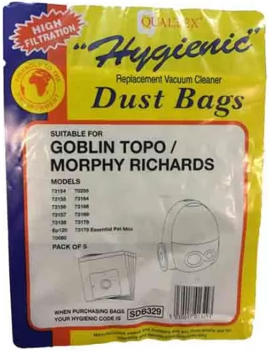 [SDB329] Qualtex Goblin / Morphy Richards Vacuum Cleaner Bags