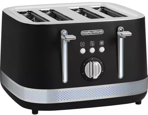 [248020] Morphy Richards Illumination 4 Slice Toaster | Black