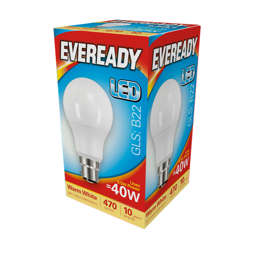[S13618] Ever Ready 5.5w (40w) B22 LED Energy Saver GLS Bulb