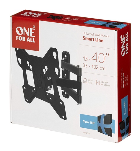 [WM2251] One For All 13" - 40" Double Arm TV Wall Bracket