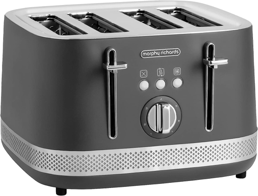 [248022] Morphy Richards Illumination 4 Slice Toaster | Titanium