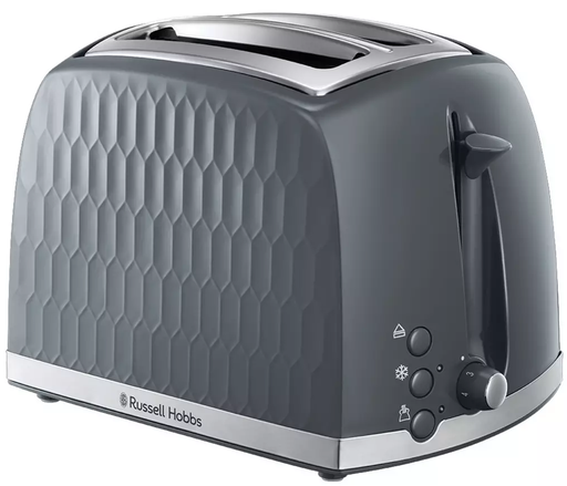 [26063] Russell Hobbs Grey Honeycomb 2 Slice Toaster