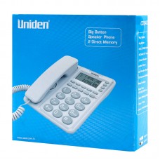 [CE6409B] Uniden Corded Big Button CallerID Desk Phone | Black