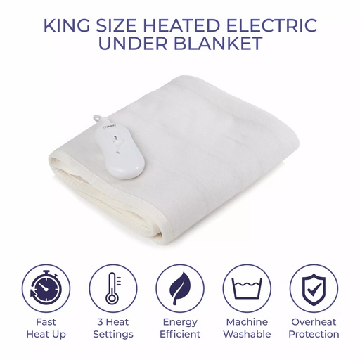 [C81194] Carmen King Size Electric Heated Under Blanket