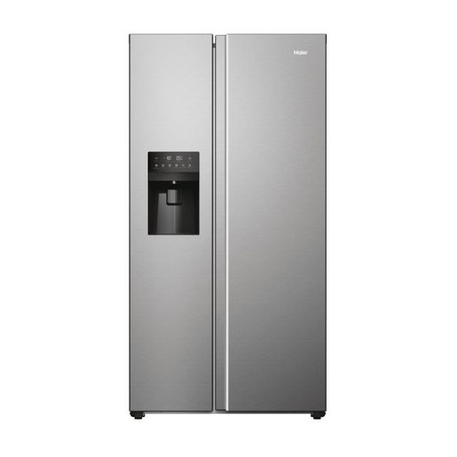 [HSR5918DIMP(UK)] Haier S/Steel American Style Fridge Freezer | Ice & Water Dispenser